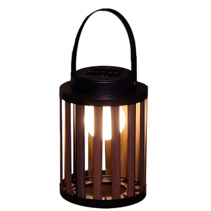 Sólar lukt Marbella rattan 24cm