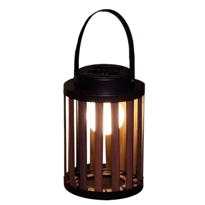 Sólar lukt Marbella rattan 32cm