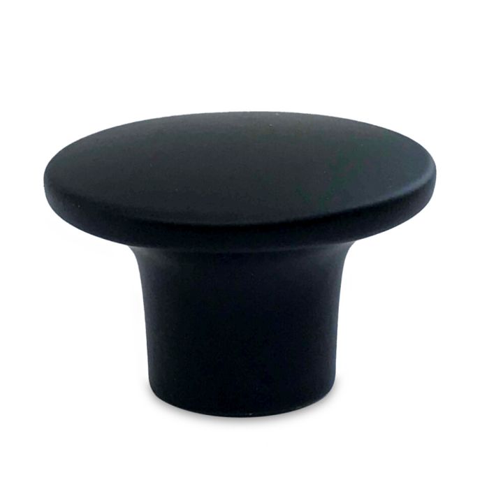 Hnúður Ø37 mm Jasa matt svartur