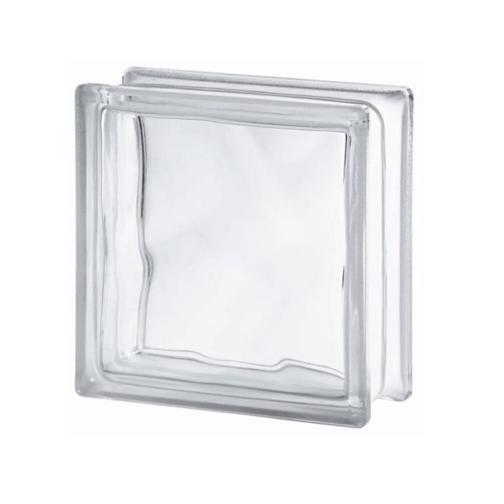 Hleðslugler glært 19x19x8 cm.