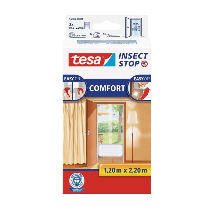 Skordýranet  220x120cm Tesa Insect Stop Comfort hvítt