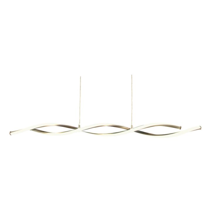 Hangandi ljós LED 20,6W Swirl messing