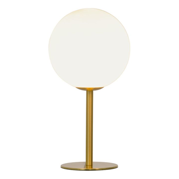 Borðlampi G9 Molekyl 25W 27cm Aneta messing/hvítur