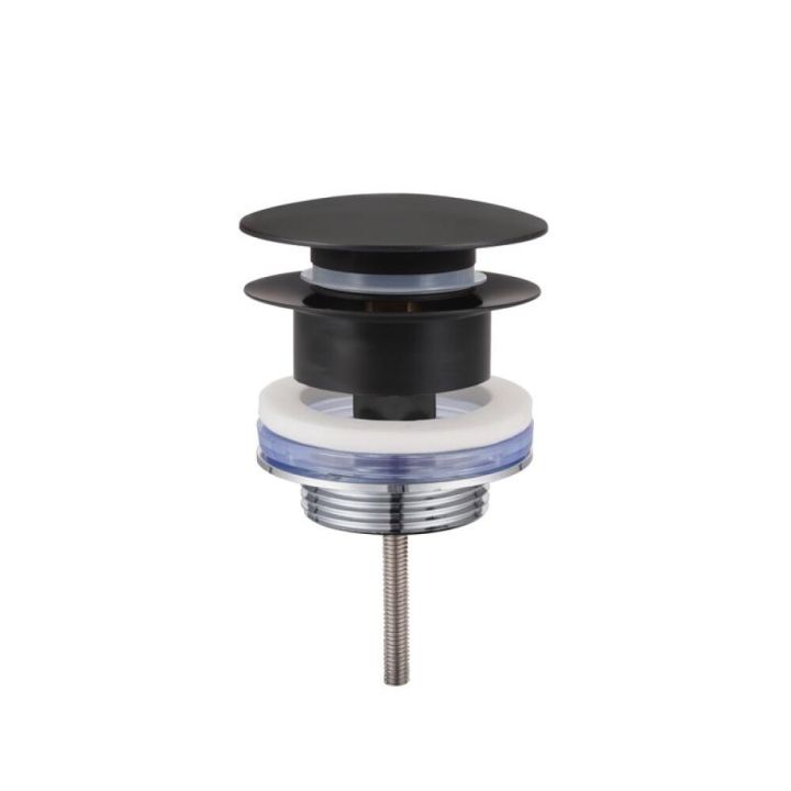 Botnventill Nortiq Universal pop-p matt svartur