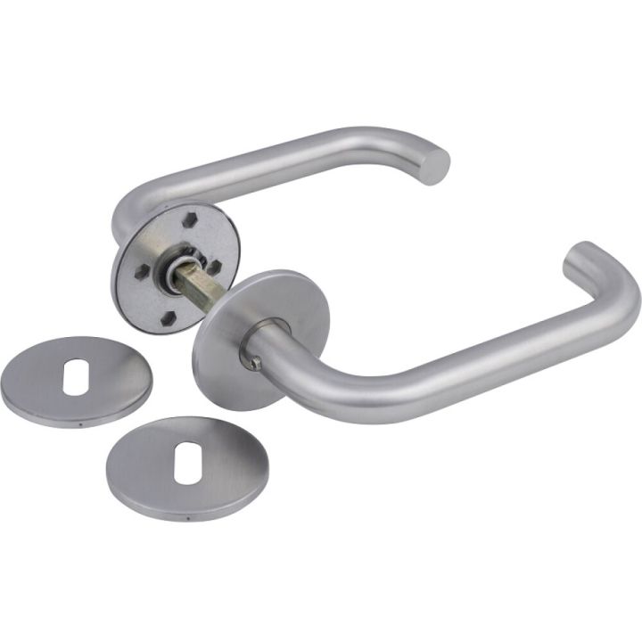 Hurðarhúnn U form með rósettum Jasa 19mm 