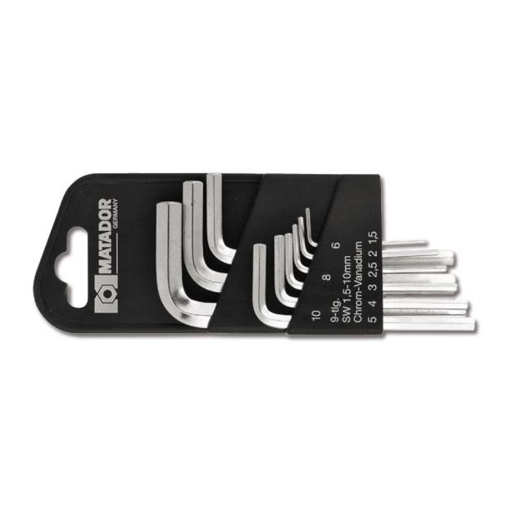 Sexkanntssett 1,5-10mm Matador 9stk
