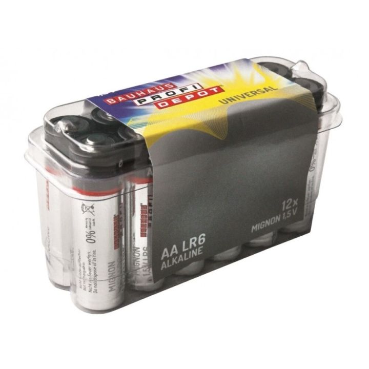 Rafhlöður AA Profi Depot LR06 12 stk