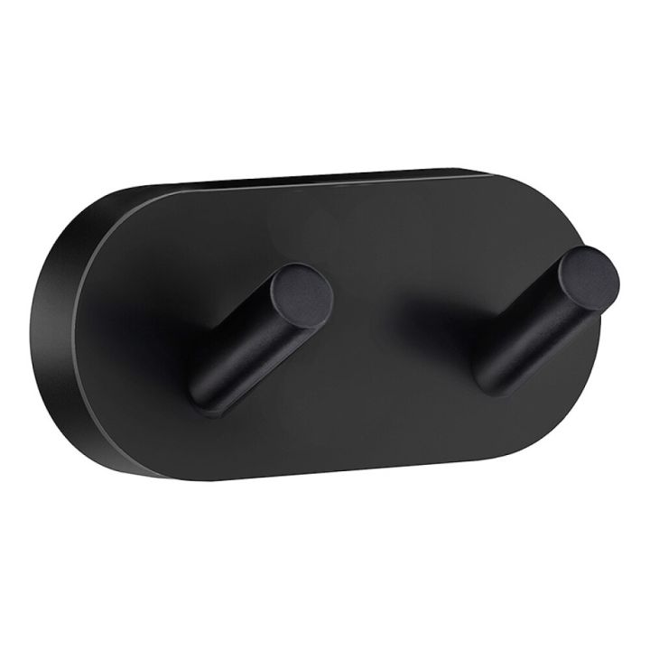 Snagi tvöfaldur Smedbo Home 90mm matt svatur