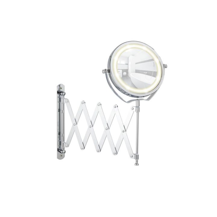 Snyrtispegill veggfestur með LED Ø15cm Wenko