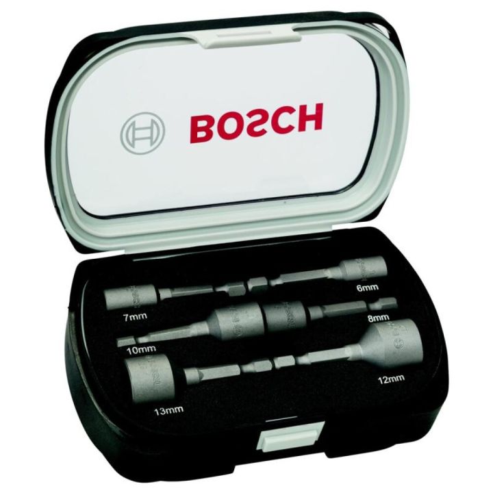 Topplyklasett segul 6-13mm 5mm 6stk Bosch