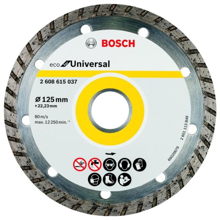 Skurðarskífa demants 125x2,4 mm Bosch Universal Turbo