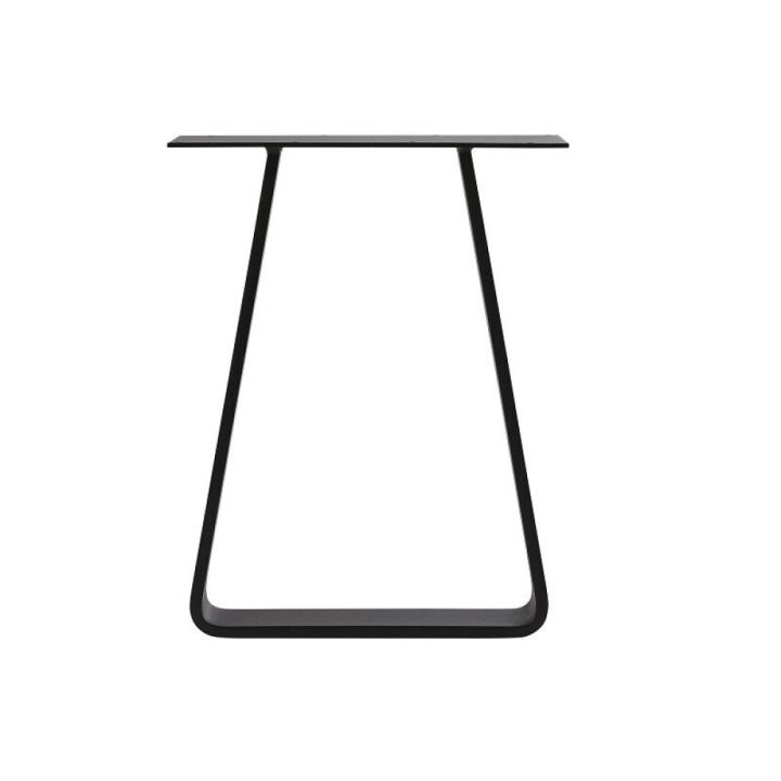 Borðfótur trapísulaga H:410 B:325 mm svartur