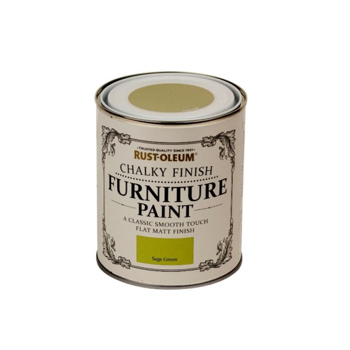 Húsgagnamálning kalkáferð 750ml Rust-Oleum Finish Sage Green