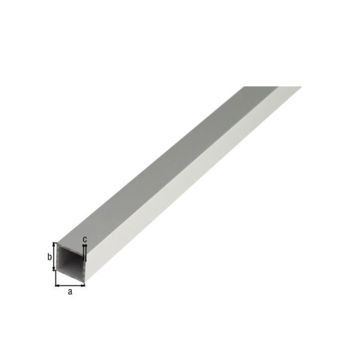 Prófílrör 20x20x1,5 m 1 m ál yfirborðsmeðhöndlað