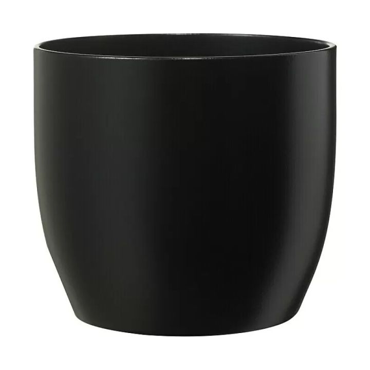 Blómapottur Basel Fashion Ø10cm matt svartur