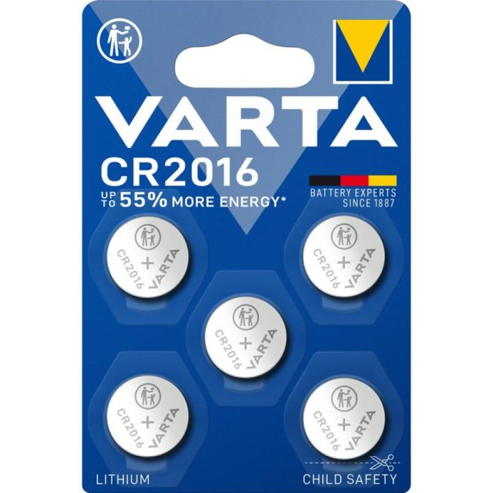 Rafhlaða CR2016 Varta 5stk