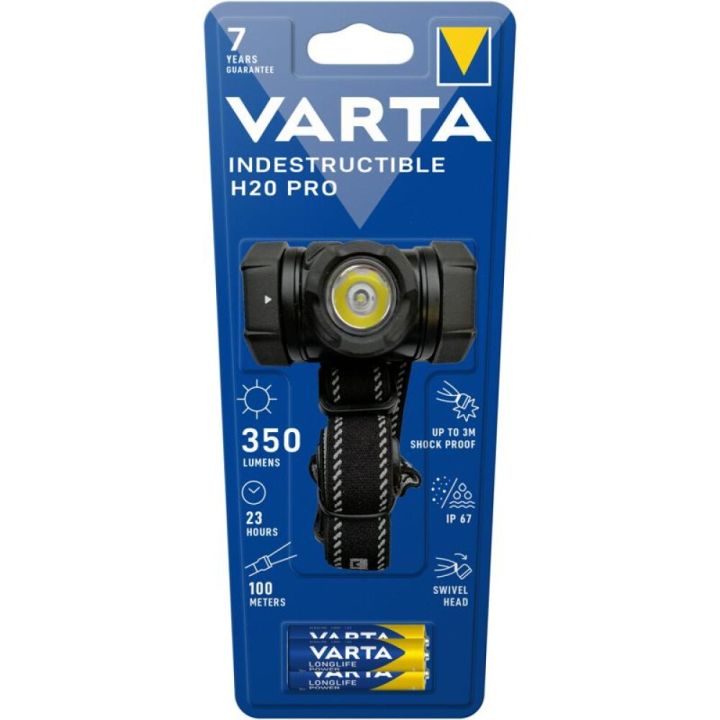 Höfuðljós LED 350 lm Varta H20 Pro