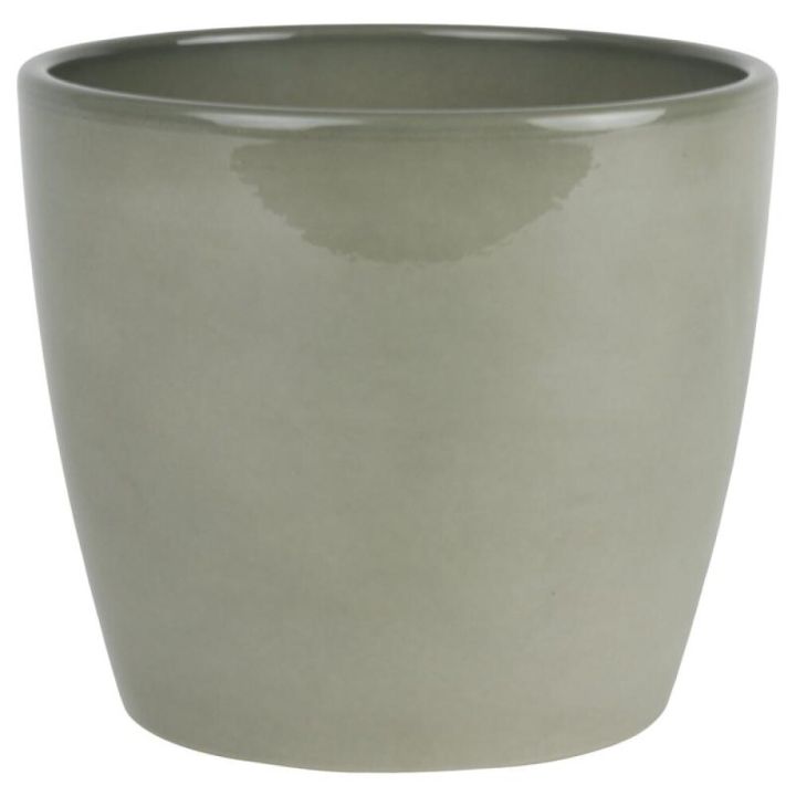 Blómapottur Maja grágrænn Ø8cm Scan-Pot