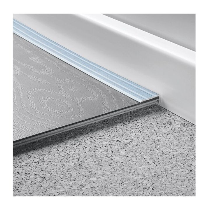 Frágangslisti vinkillisti 270x2,45x1 cm Logoclic silfur