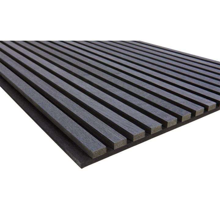 Hljóðdempandi plata svört eik 2440x605x22 mm