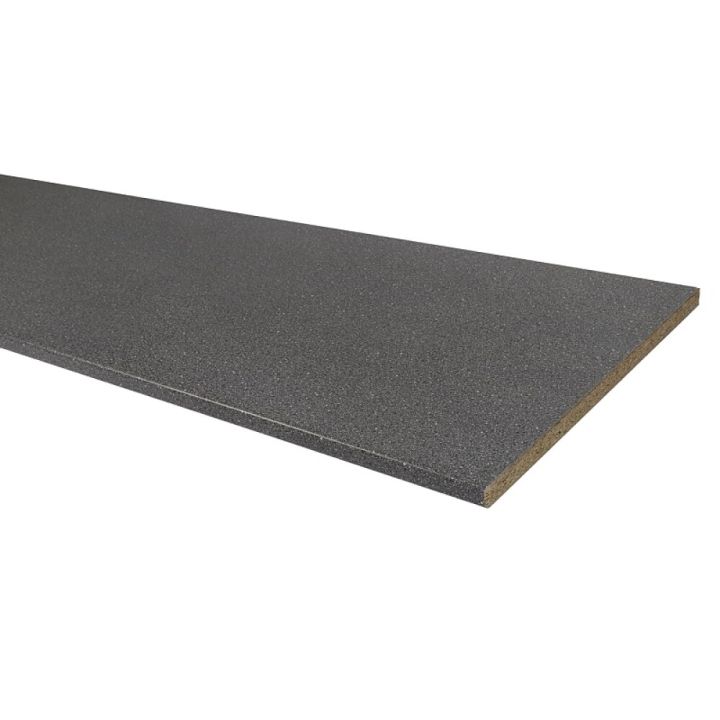 Borðplata 600x2600x28 Wallmann granítáferð dökkgrá