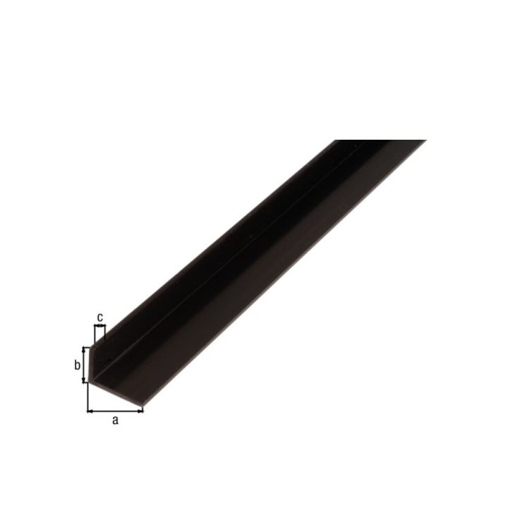 Vinkill PVC 20x10x1,5 mm 2 m svartur