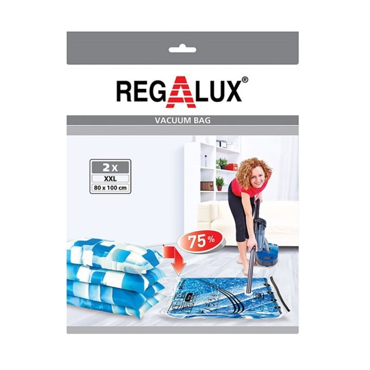 Ryksugupoki fyrir föt 100x80cm Regalux XXL 2stk