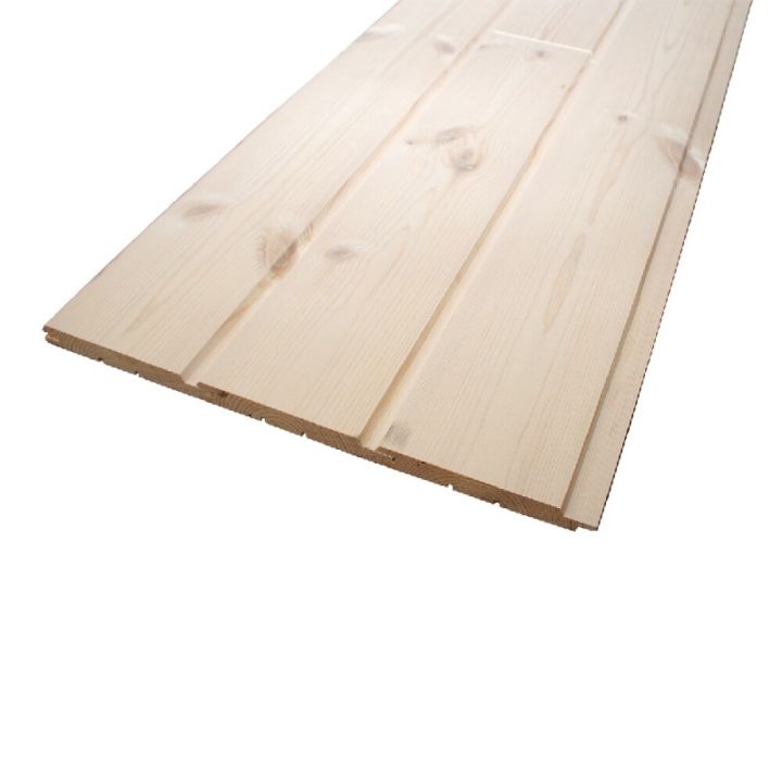 Lofta- og veggþiljur fura 4200x110x15mm 2,77 m²