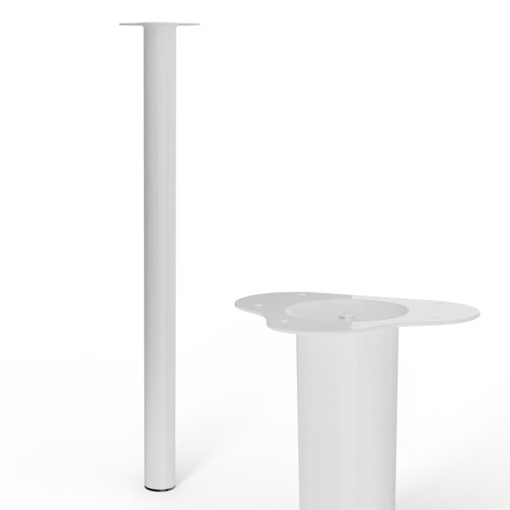 Borðfótur Ø60x900mm hvítur