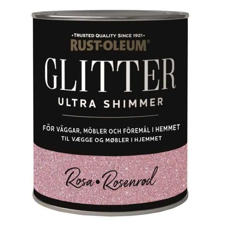 Glimmermálning 750ml Rust-Olium Ultra Shimmer rosa gold