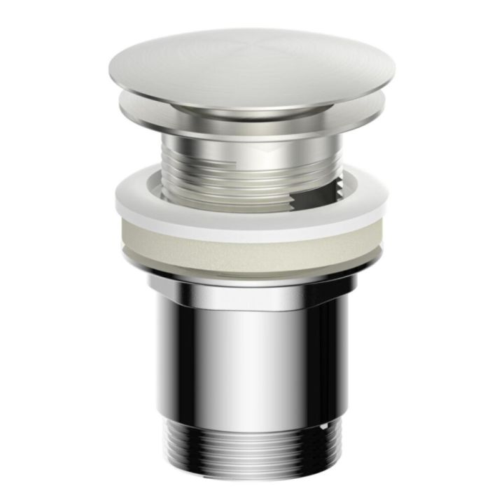 Botnventill PushPopup Ø66mm stál