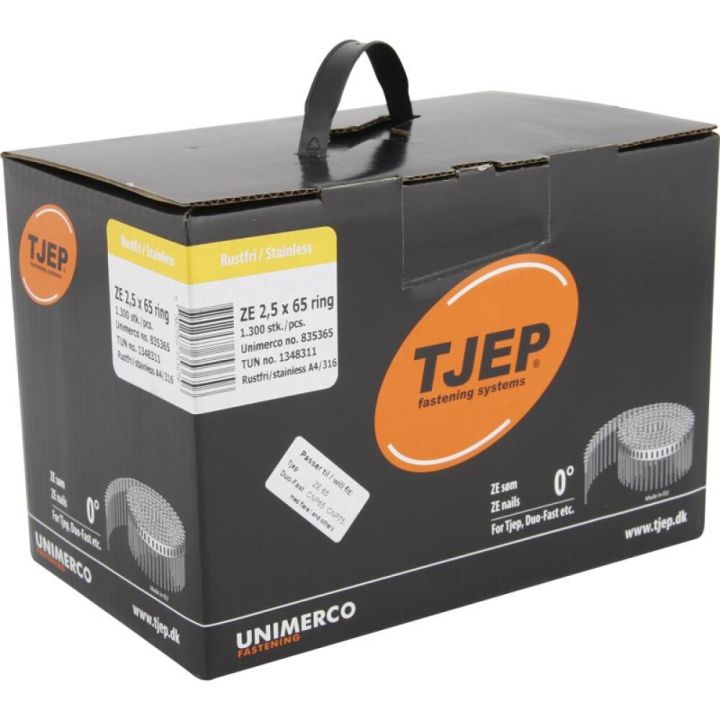 Byssusaumur á rúllu ZE25/65 1300stk A4 ryðfrítt