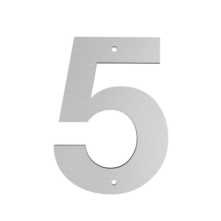 Húsnúmer nr. 5 Allux 10 cm galv.