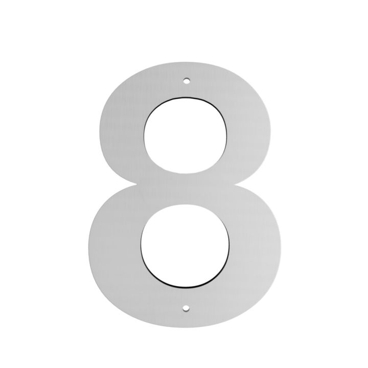 Húsnúmer nr. 8 Allux 10 cm galv.