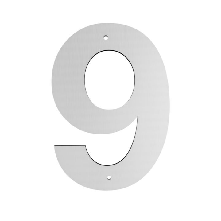 Húsnúmer nr. 9 Allux 10 cm galv.