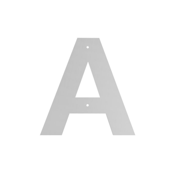 Húsnúmer bókstafur A Allux 10 cm galv.