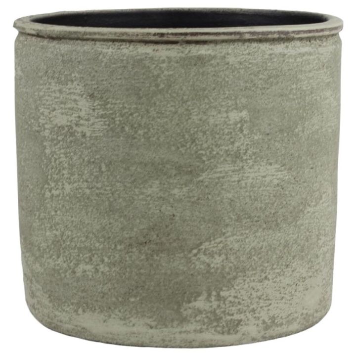 Blómapottur Coco ljósgrænn leir Ø18x16 cm Scan-Pot