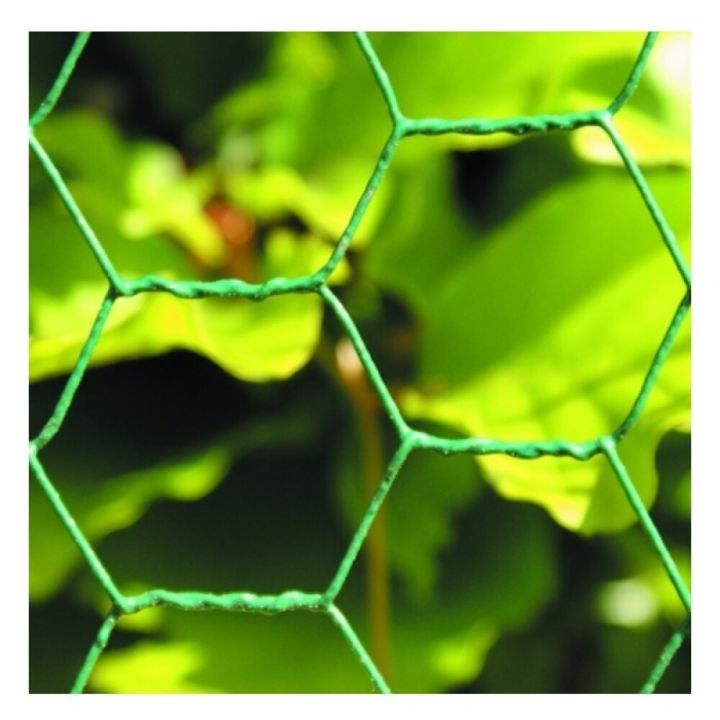 Hænsnanet H:75 cm L:10 m möskvi 25x25 mm NSH grænt