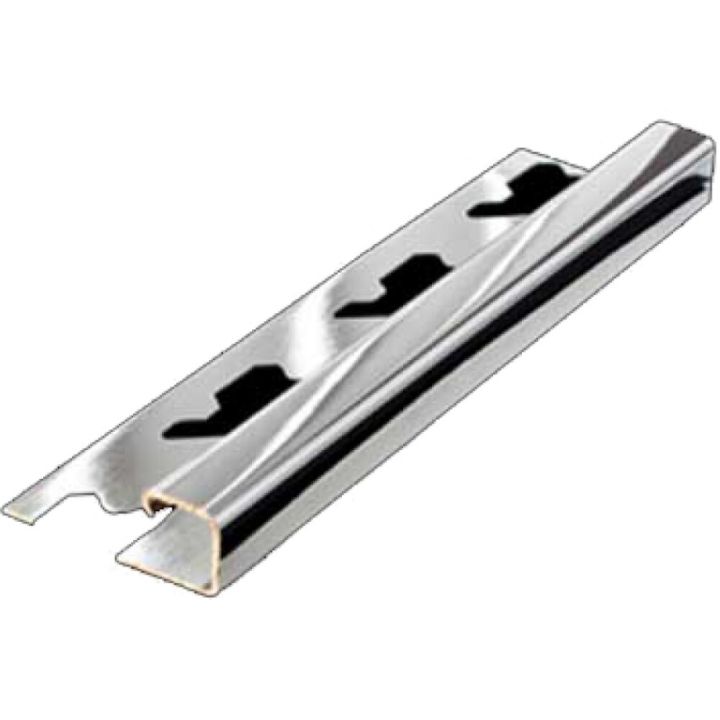 Flísaprófíll ferkantaður 2500x27x10 Wallmann matt ál 