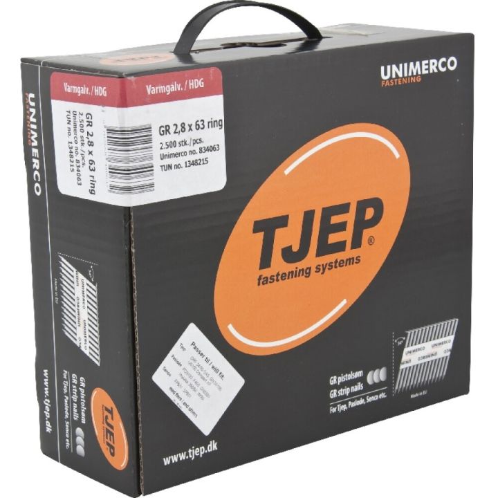 Byssusaumur 2,8x63mm 2500stk heitgalv