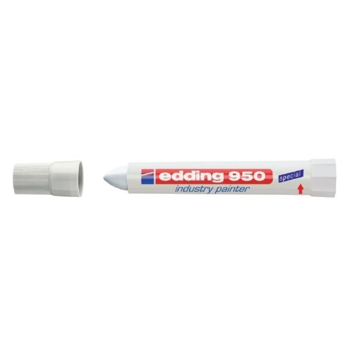 Tússpenni 10 mm hvítur Edding 950