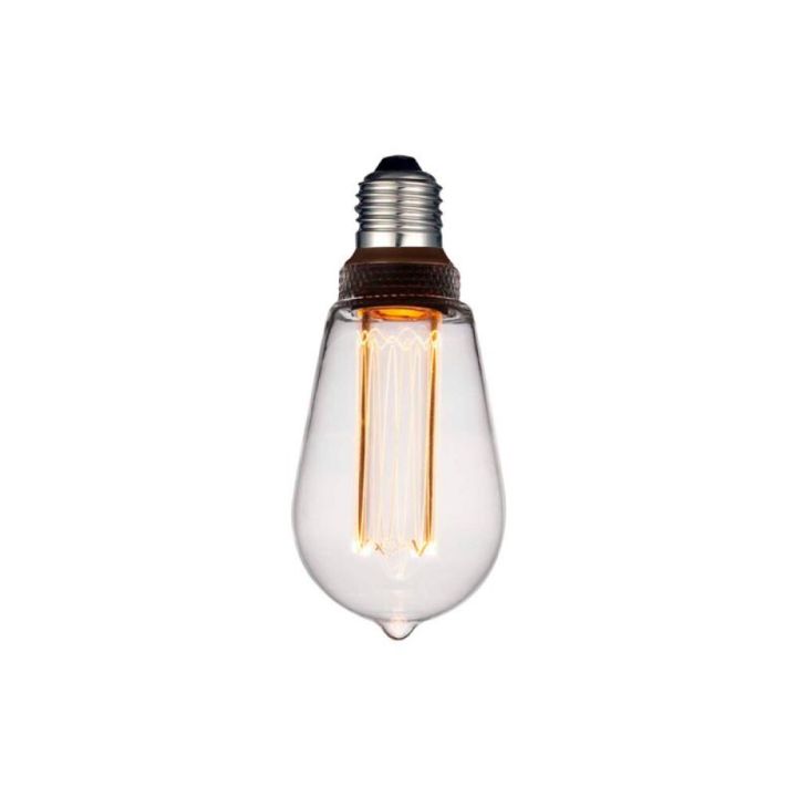 Skrautpera dimmanleg LED E27 Halo Edison 5W Ø65mm