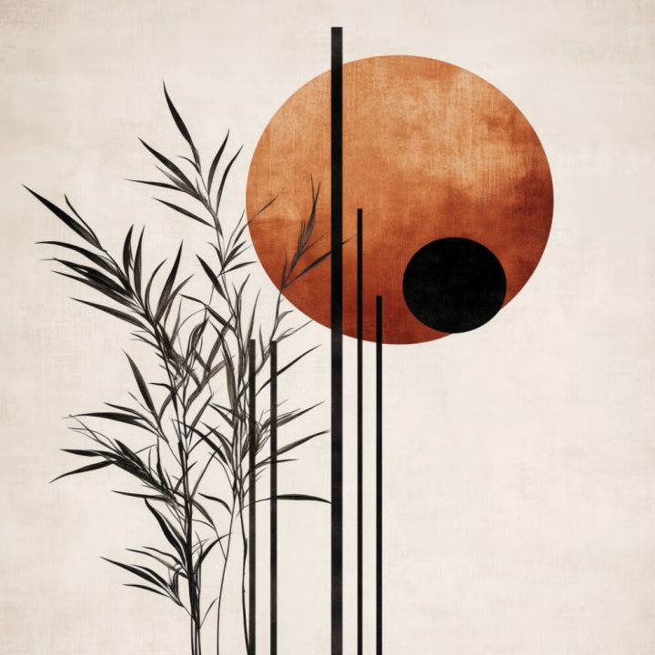 Hljóðvistarmynd abstrakt 600x600x20 mm InEx