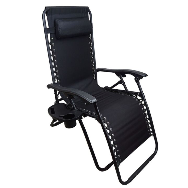 Garðstóll Napoli stál svartur