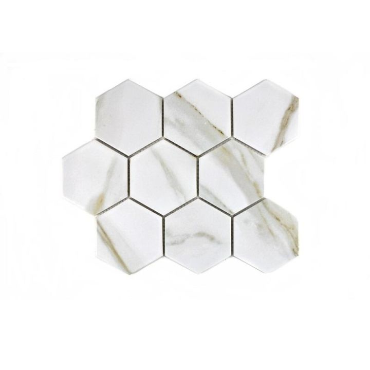 Mósaík Hexagon calacatta 26,5x29,5 cm