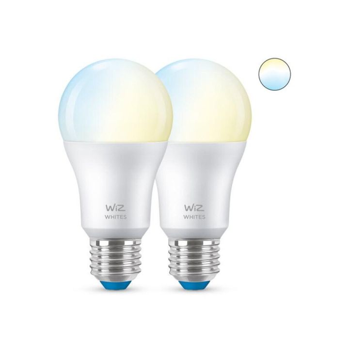 Snjallpera LED E27 8W 2 stk