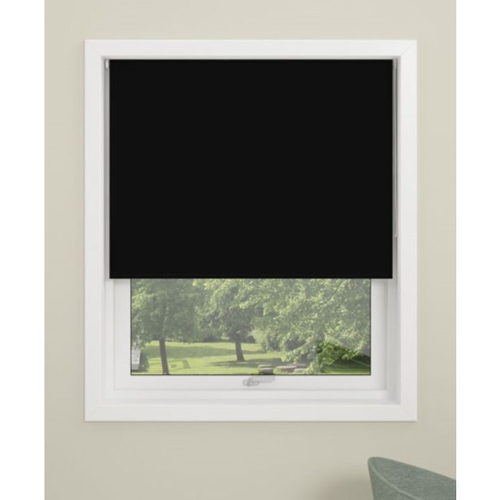 Myrkvunarrúllugardína 100x150 cm Debel Uni Mini svört