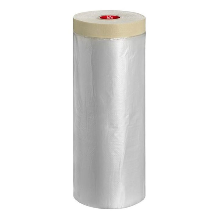 Plastfilma með málningarlímbandi 140cm x 33m Kip