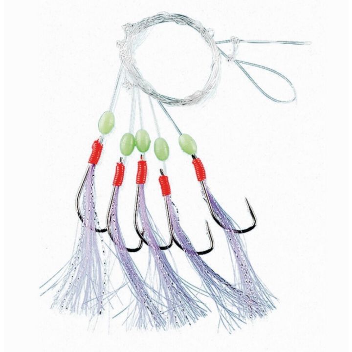 Slóði Fladen Fishing 5/0 3stk hvítur