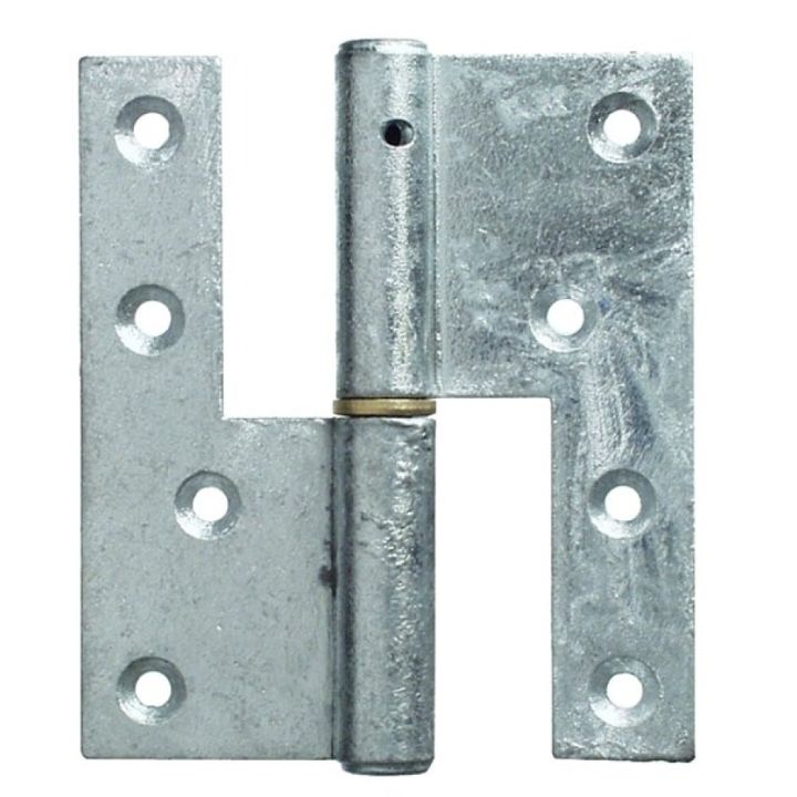 Löm fyrir hurð vinstri 123x45mm PN galv.